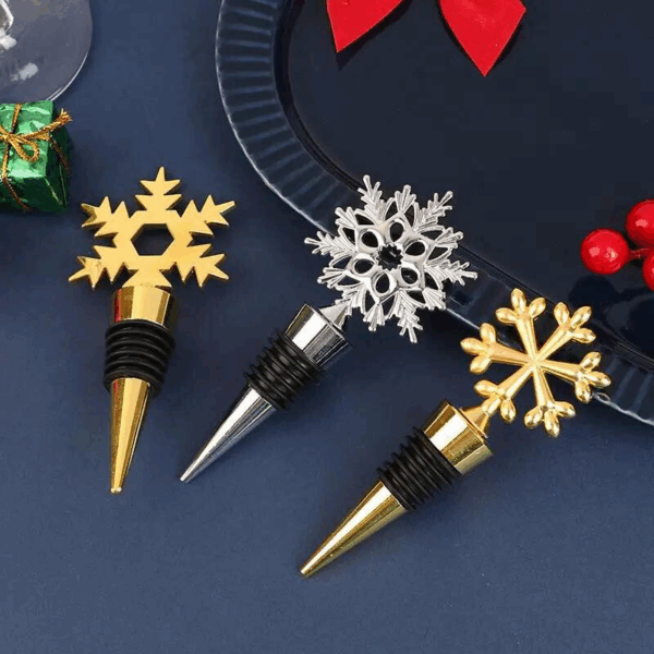 minakira Christmas Theme Bottle Stopper – Festive Wine Preservation Cap - Image 2
