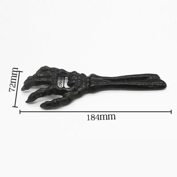 minakira Black Skeleton Hands Bottle Opener – Unique Gothic Bar Tool - Image 6