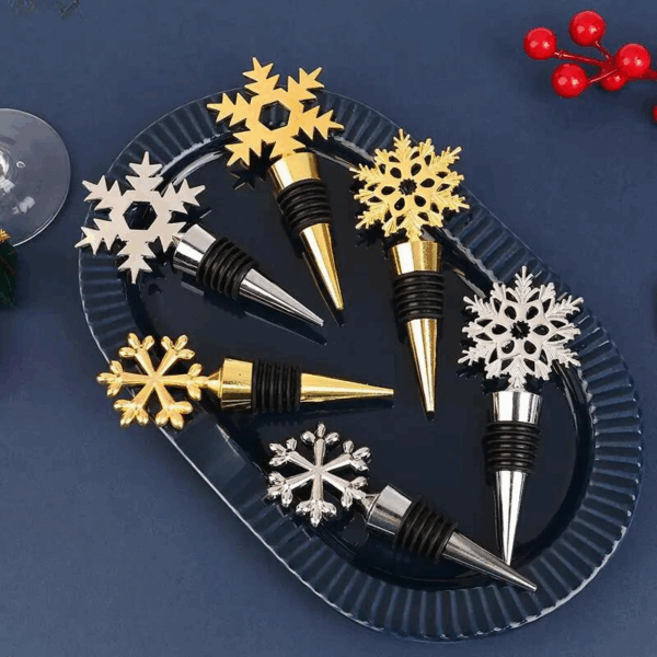 minakira Christmas Theme Bottle Stopper – Festive Wine Preservation Cap - Image 3
