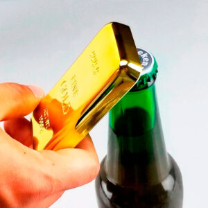 minakira Gold Bar Bottle Opener – Sleek Metallic Bar Tool