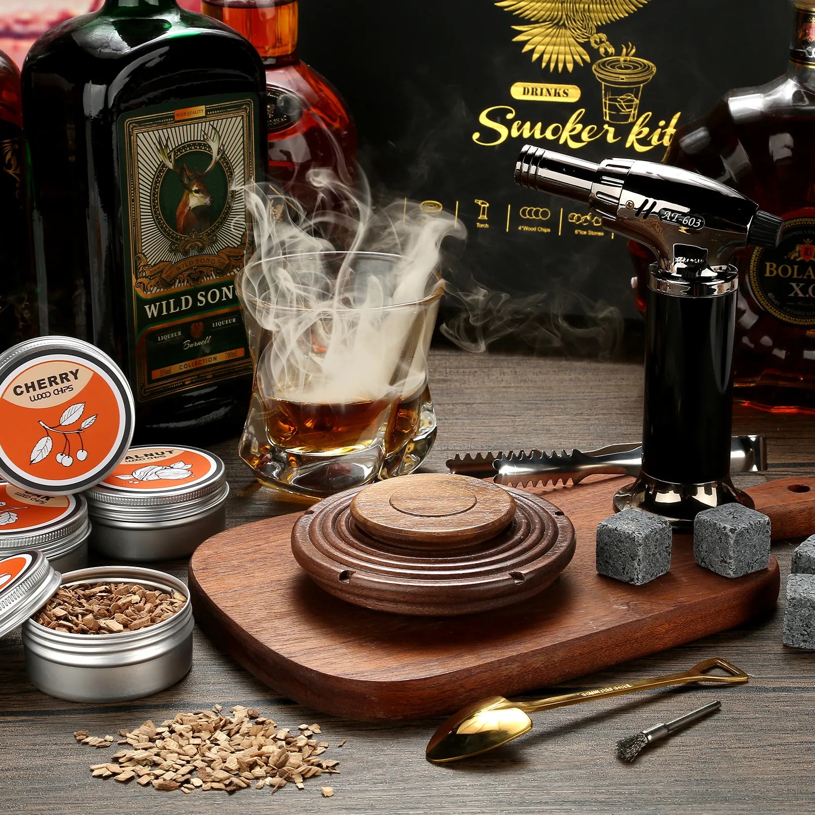 minakira Whiskey Smoker Kit – Complete Flavor Enhancer Set