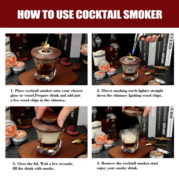 minakira Whiskey Smoker Kit – Complete Flavor Enhancer Set - Image 5
