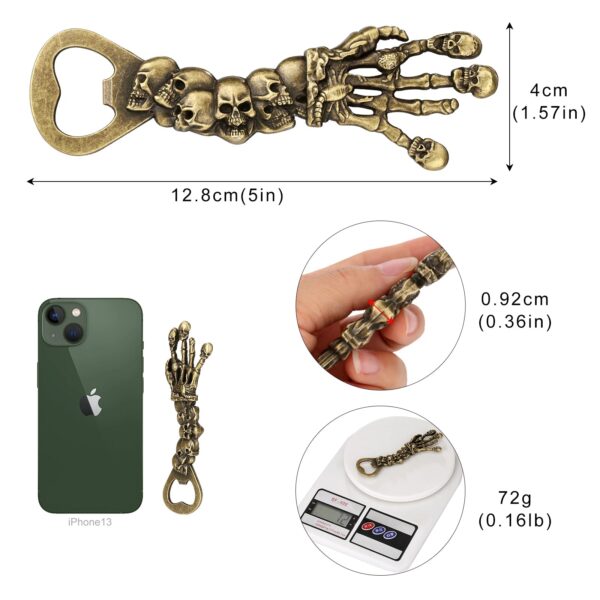 minakira Ghost Rider Bottle Opener – Edgy Skull Design Bar Tool - Image 6